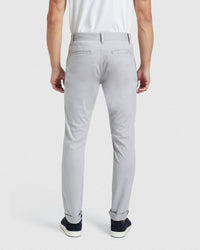 STRETCH ORGANIC COTTON SKINNY CHINOS MENS TROUSERS