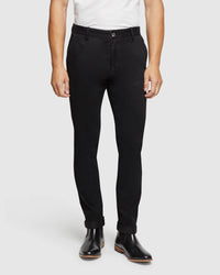 STRETCH ORGANIC CTTN SKINNY CHINOS MENS TROUSERS