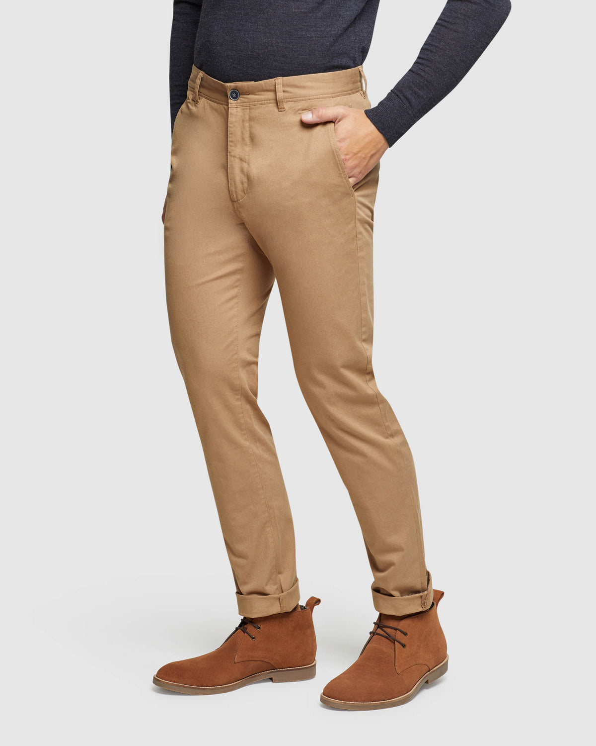 DANNY CASUAL ORGANIC COTTON CHINOS MENS TROUSERS