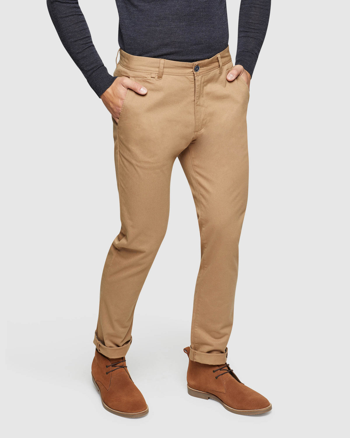 DANNY CASUAL ORGANIC COTTON CHINOS MENS TROUSERS
