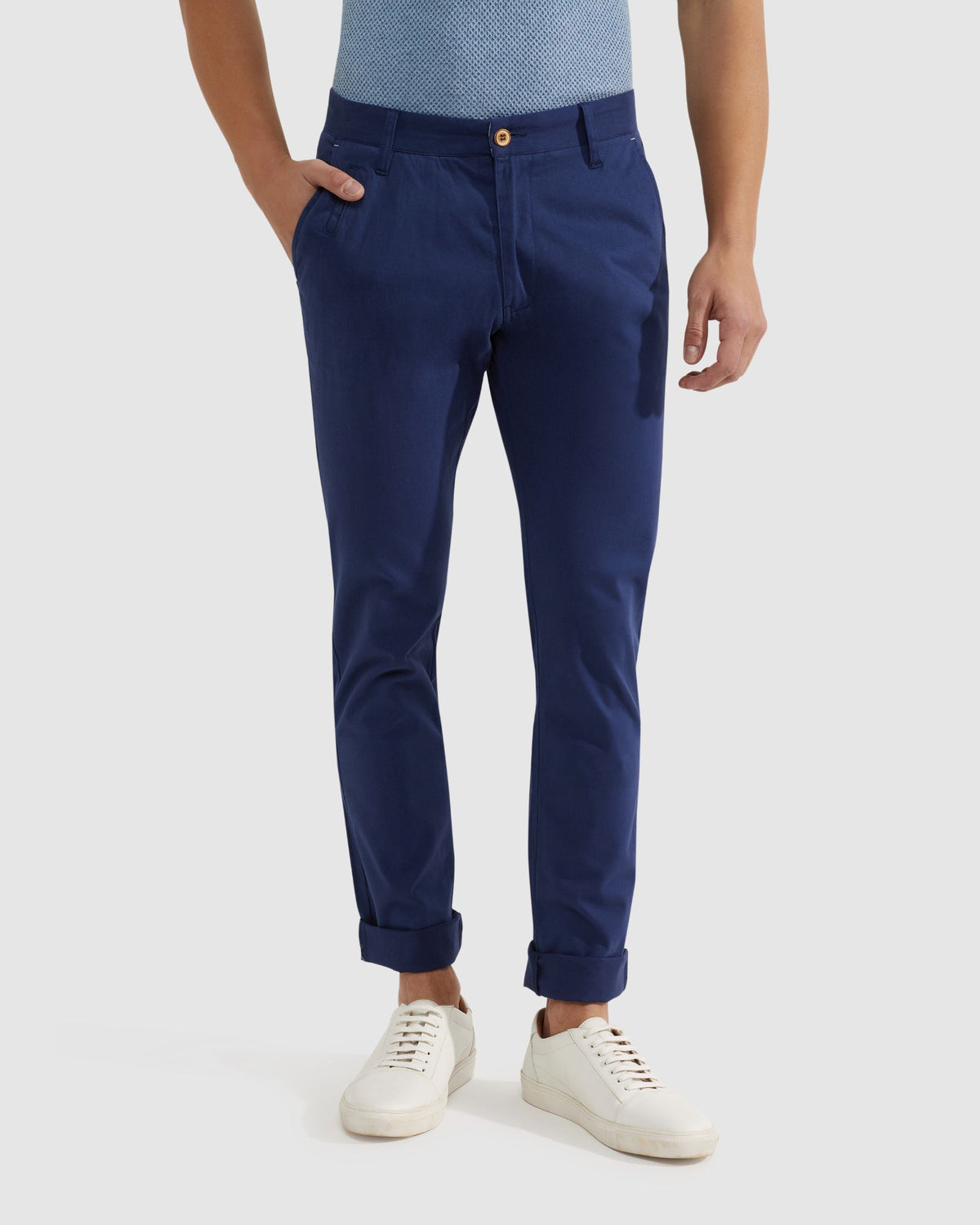 STRETCH SKINNY FIT ORGANIC COTTON CHINOS - AVAILABLE ~ 1-2 weeks MENS TROUSERS