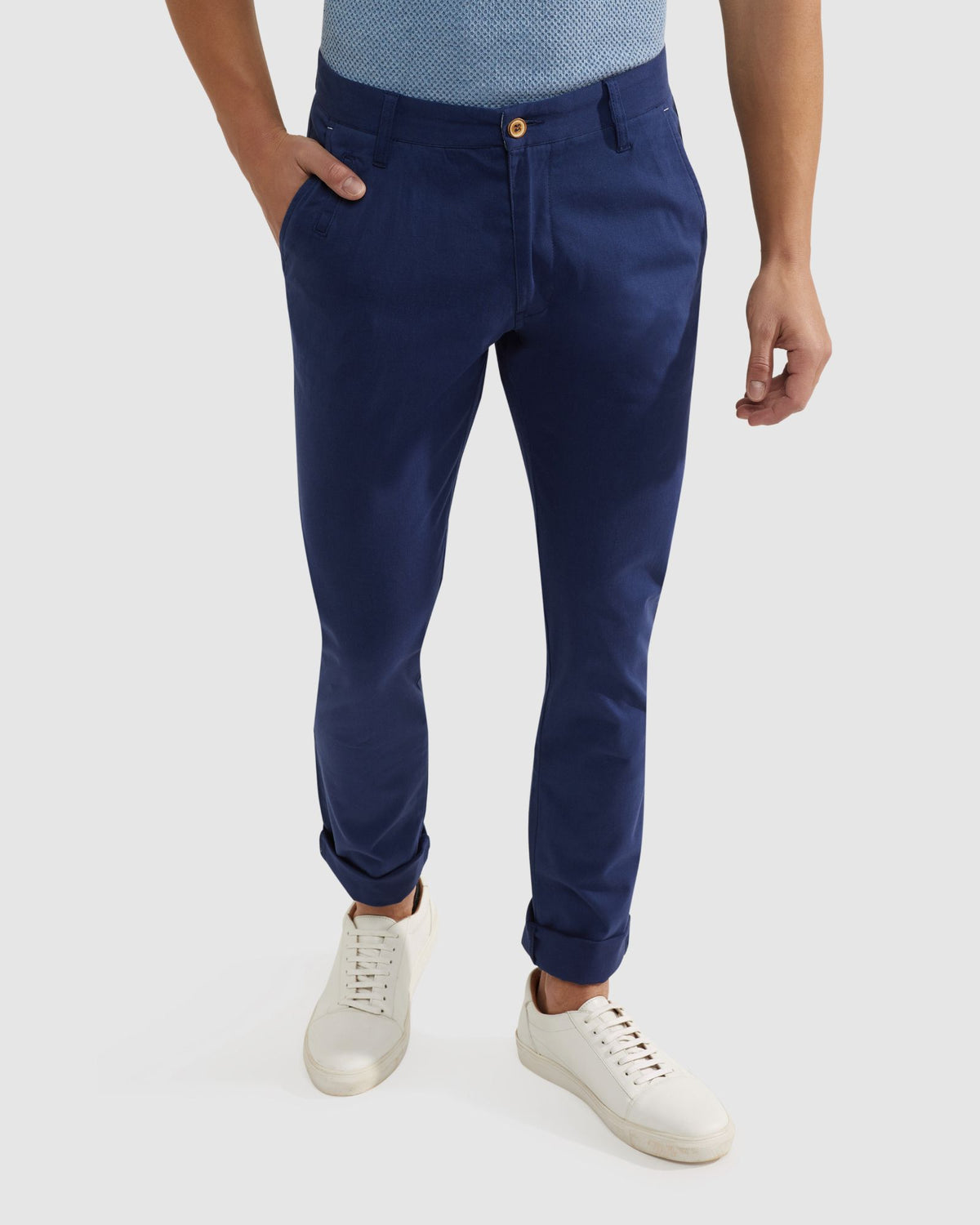 STRETCH SKINNY FIT ORGANIC COTTON CHINOS - AVAILABLE ~ 1-2 weeks MENS TROUSERS