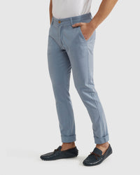 STRETCH SKINNY FIT ORGANIC COTTON CHINOS MENS TROUSERS