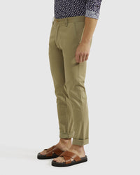 STRETCH SKINNY FIT ORGANIC COTTON CHINOS MENS TROUSERS