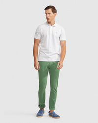 STRETCH SKINNY FIT ORGANIC COTTON CHINOS MENS TROUSERS