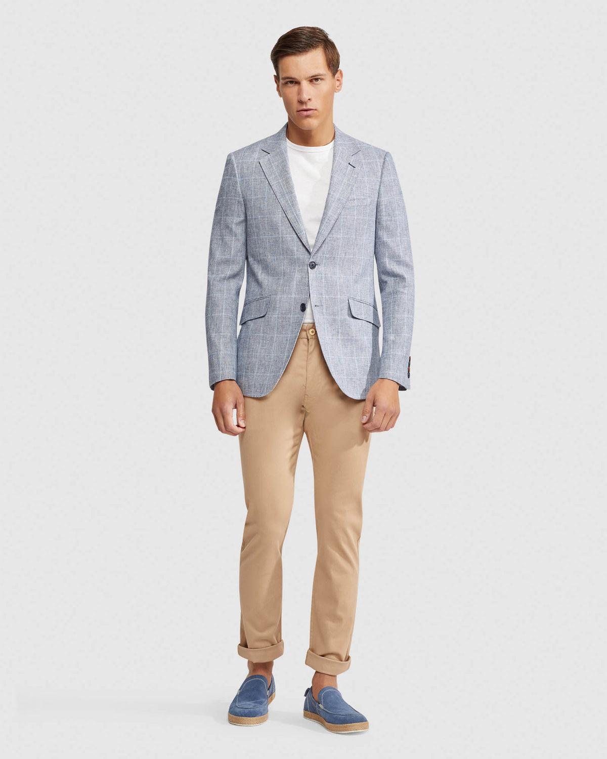 STRETCH SKINNY FIT ORGANIC COTTON CHINOS MENS TROUSERS