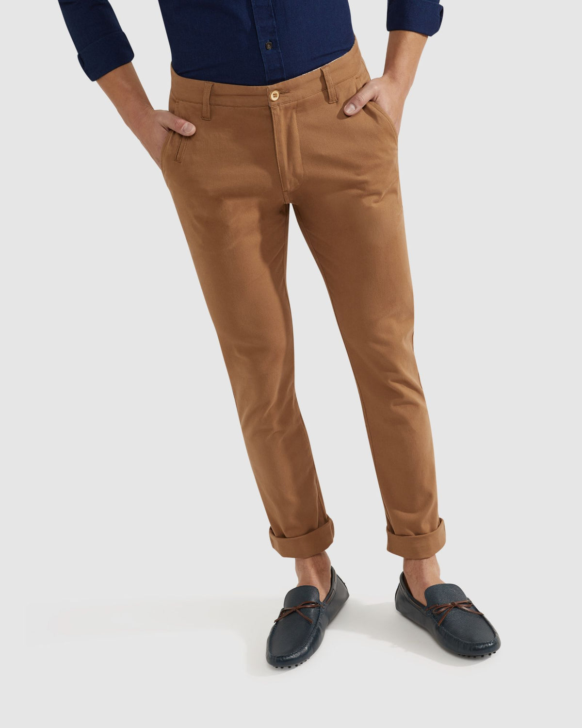 STRETCH SKINNY FIT ORGANIC COTTON CHINOS - AVAILABLE ~ 1-2 weeks MENS TROUSERS