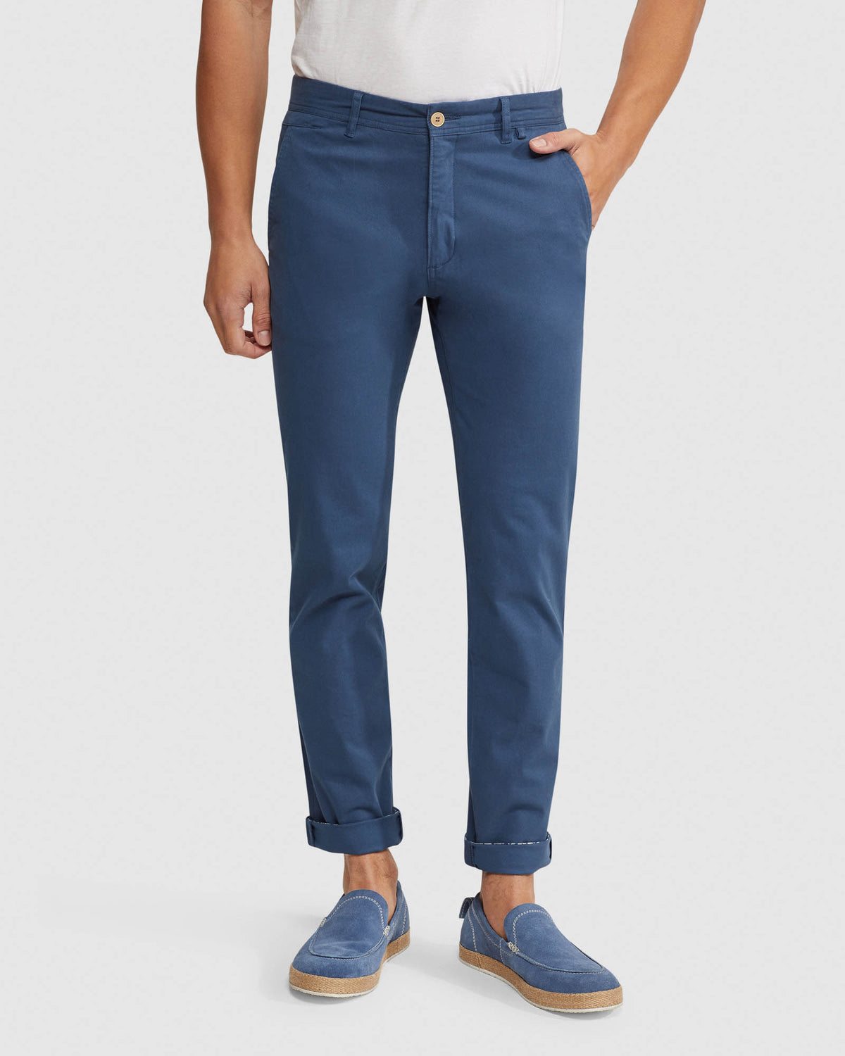 DANNY CASUAL ORGANIC COTTON CHINOS MENS TROUSERS