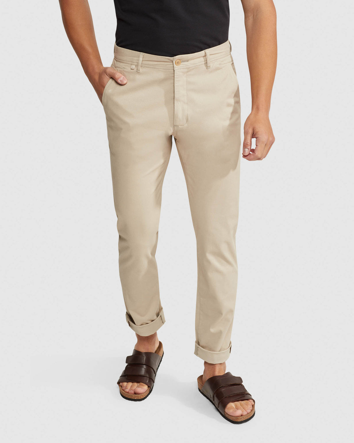 DANNY CASUAL ORGANIC COTTON CHINOS MENS TROUSERS
