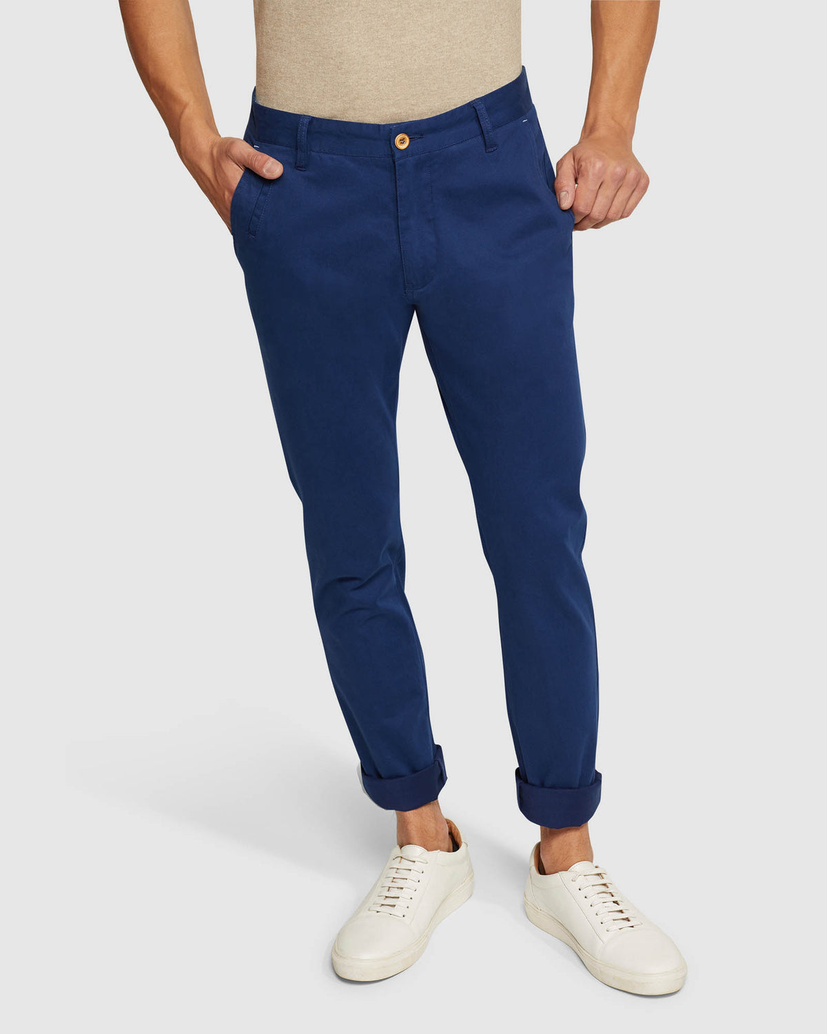 STRETCH SKINNY FIT CHINOS MENS TROUSERS