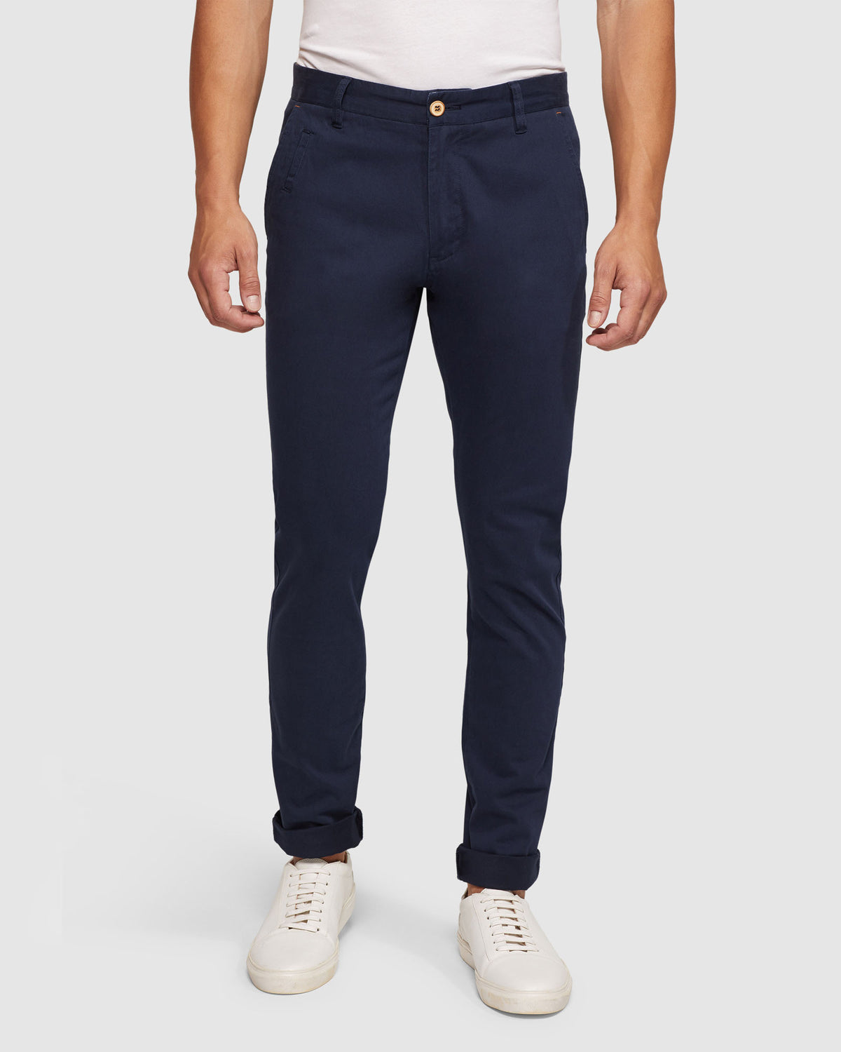 STRETCH SKINNY FIT CHINOS MENS TROUSERS