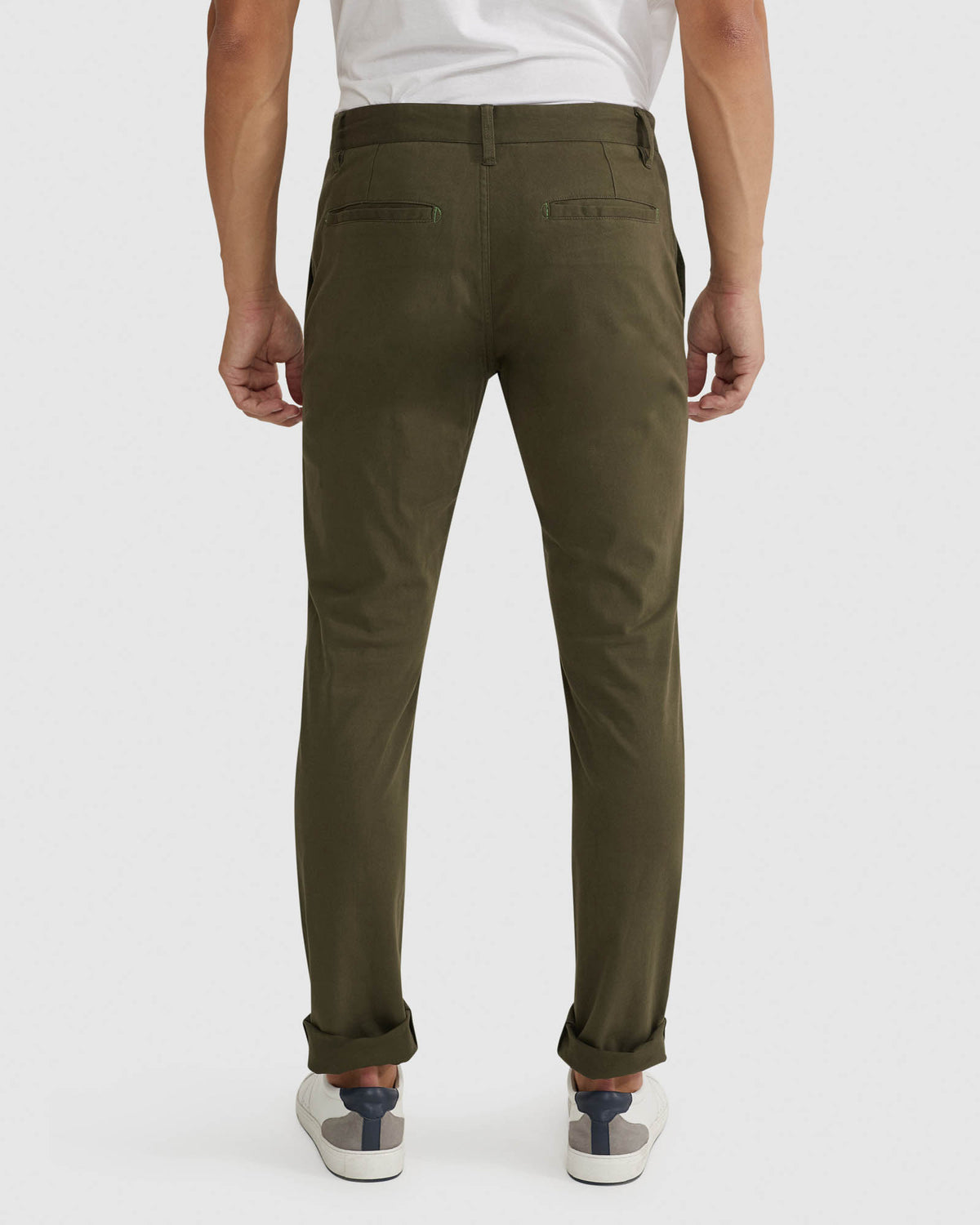STRETCH SKINNY FIT CHINOS MENS TROUSERS