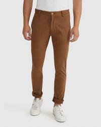 STRETCH SKINNY FIT CHINOS MENS TROUSERS