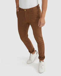 STRETCH SKINNY FIT CHINOS MENS TROUSERS