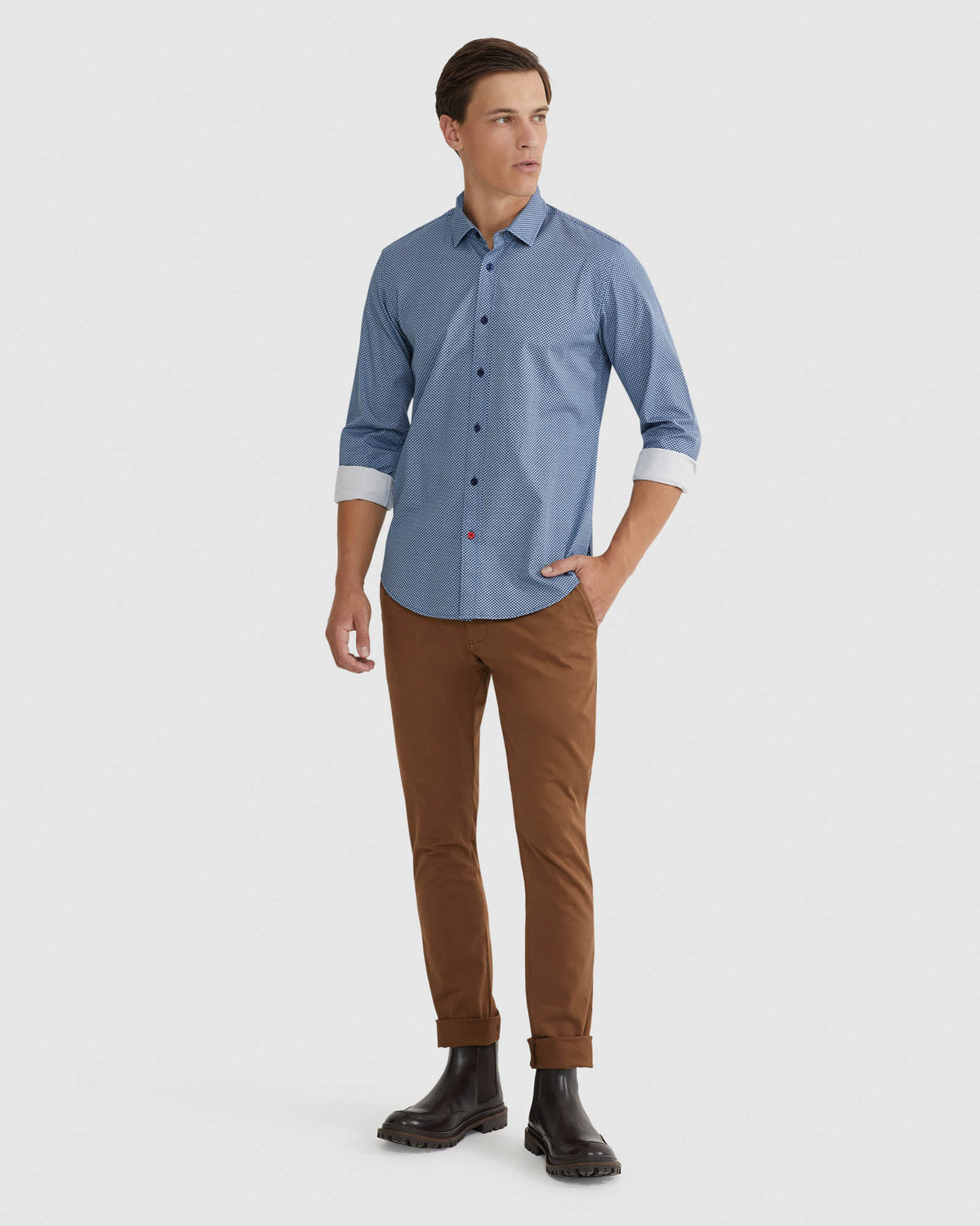 STRETCH SKINNY FIT CHINOS MENS TROUSERS