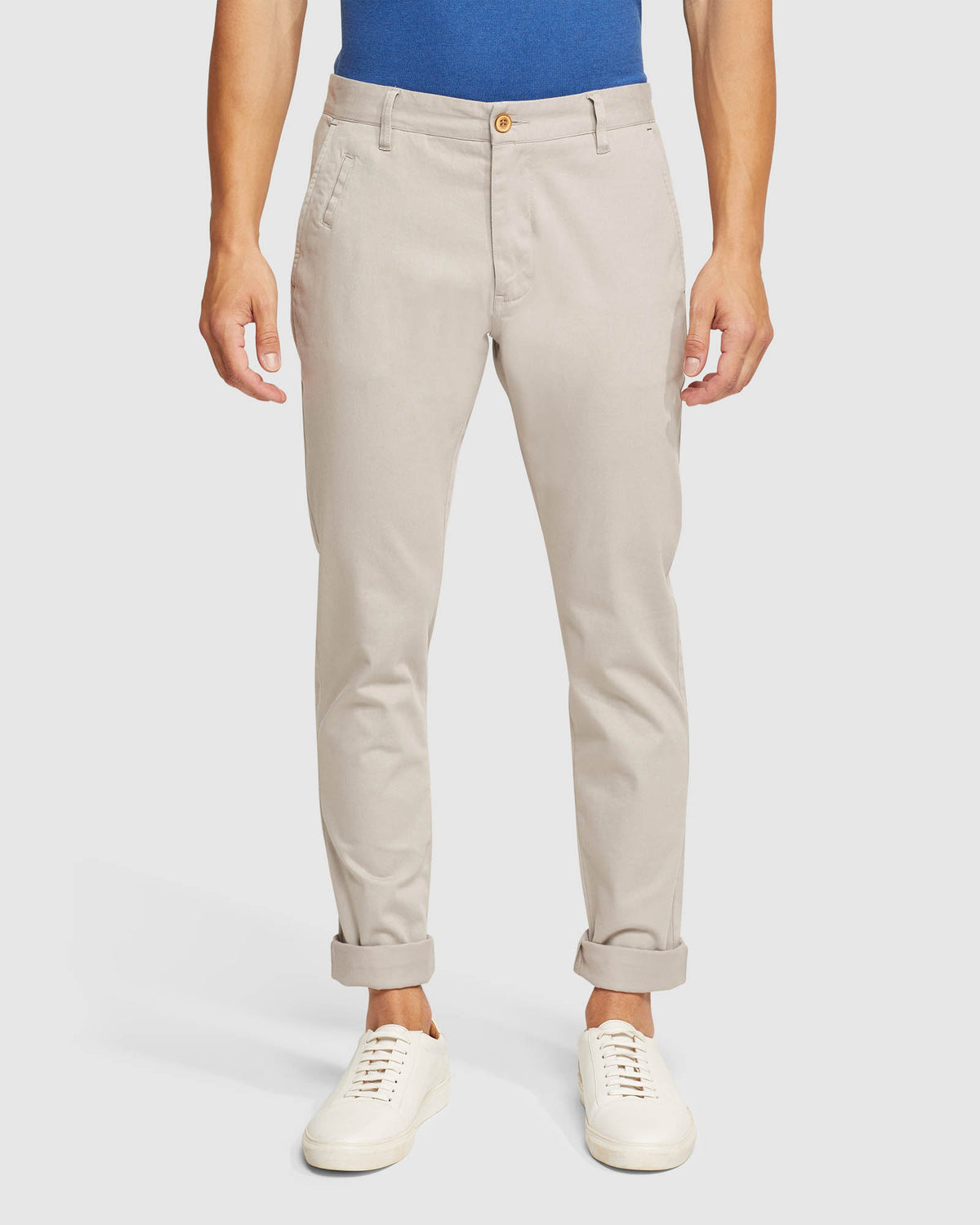 STRETCH SKINNY FIT CHINOS MENS TROUSERS