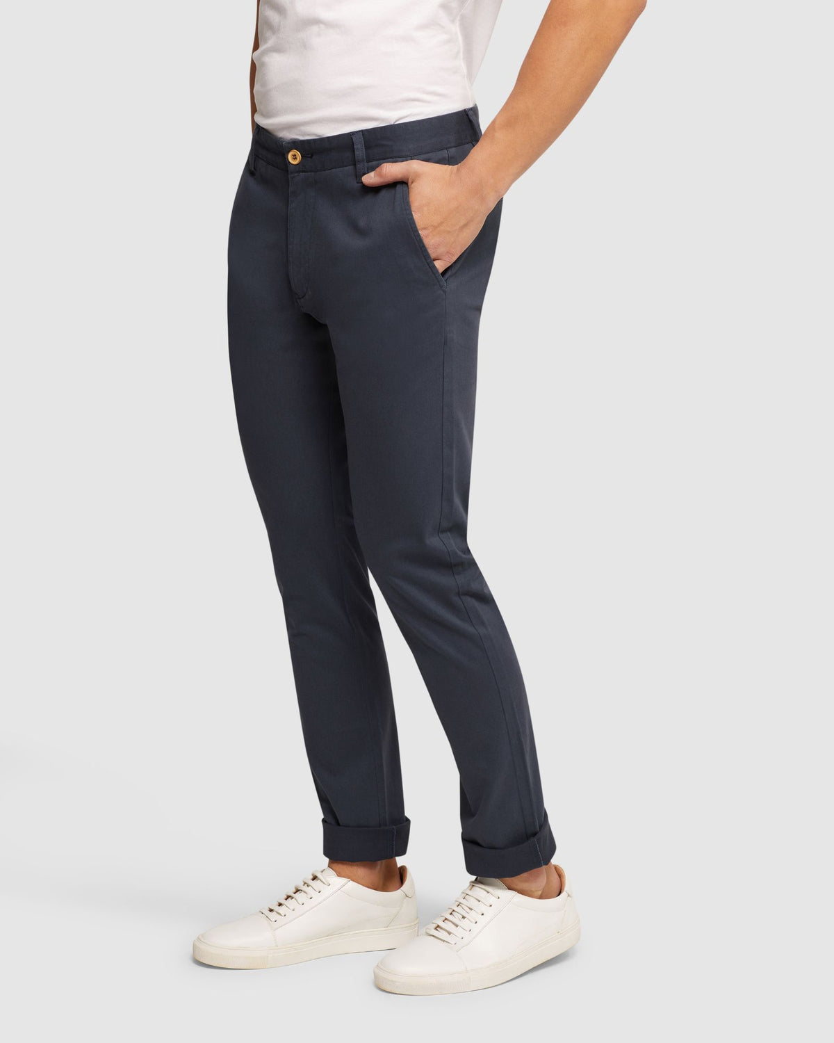 STRETCH SKINNY FIT CHINOS MENS TROUSERS