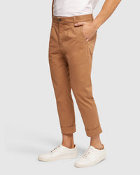 RYAN FOLDED CUFF CASUAL CHINOS MENS TROUSERS