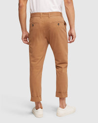 RYAN FOLDED CUFF CASUAL CHINOS MENS TROUSERS