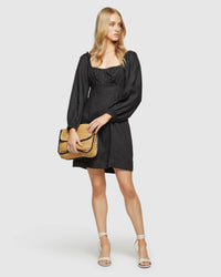 PETA LINEN BLEND DRESS WOMENS DRESSES