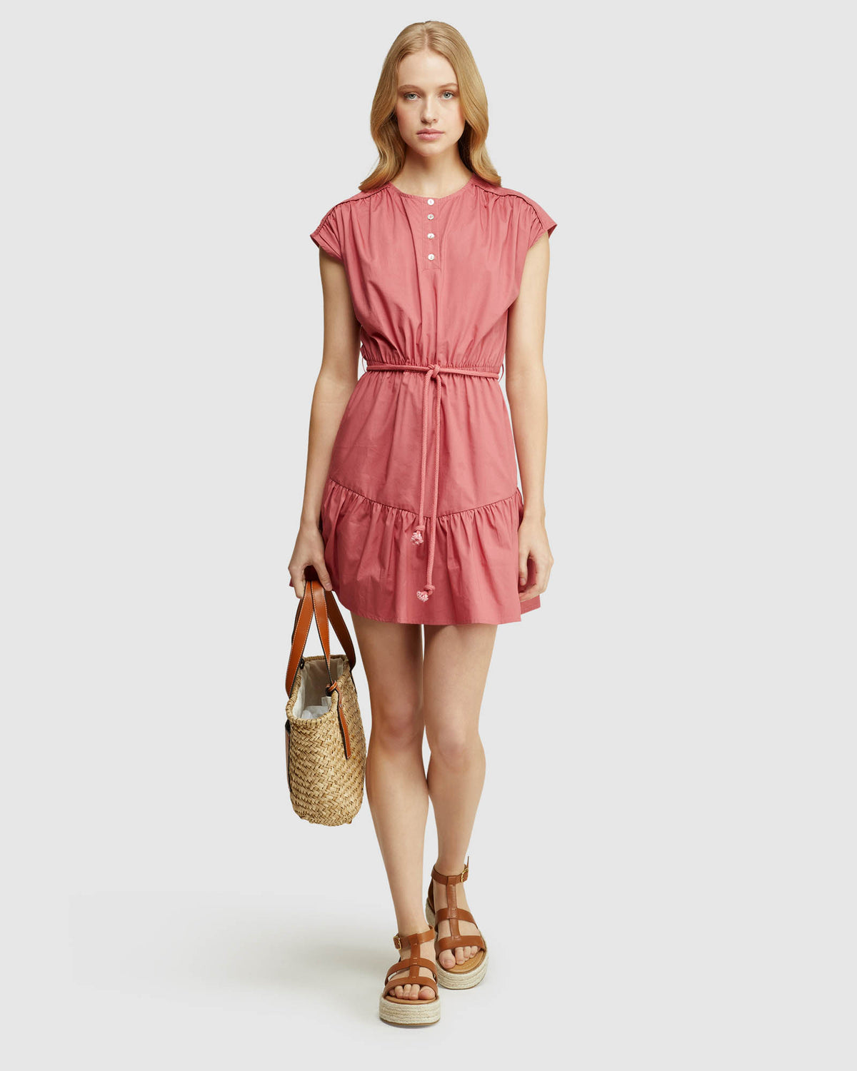 NAHA POPLIN DRESS WOMENS DRESSES