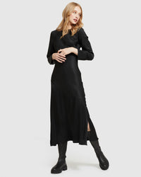 CAMILLE BIAS MIDI DRESS WOMENS DRESSES