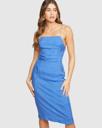 LOTUS BACK TIED DRESS WOMENS DRESSES