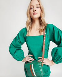 MAGENTA STRETCH COTTON DRESS