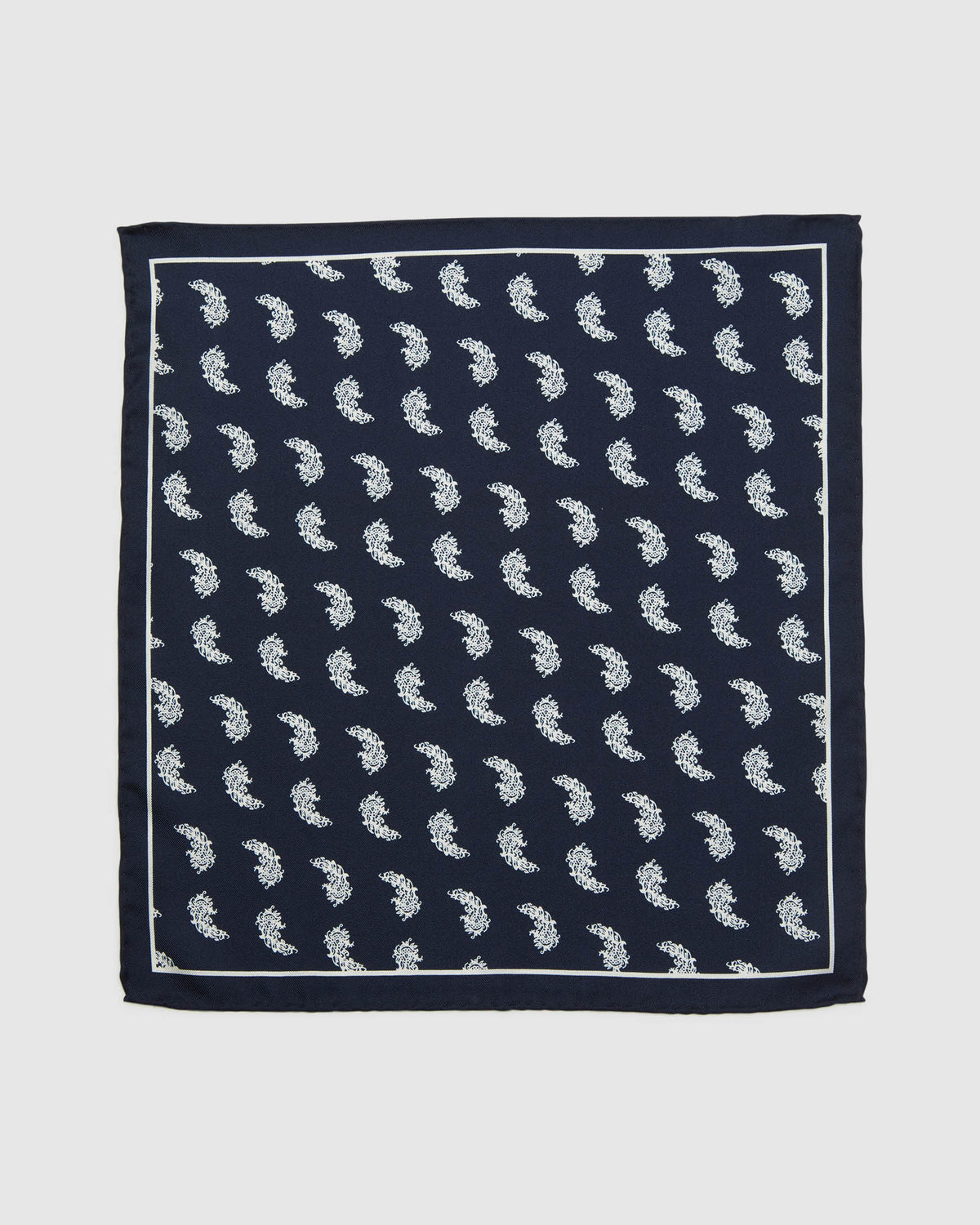 PAISLEY SILK POCKET SQUARE MENS ACCESSORIES