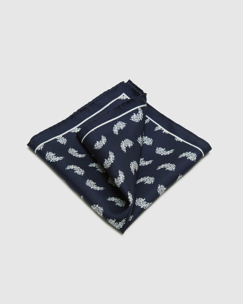 PAISLEY SILK POCKET SQUARE MENS ACCESSORIES