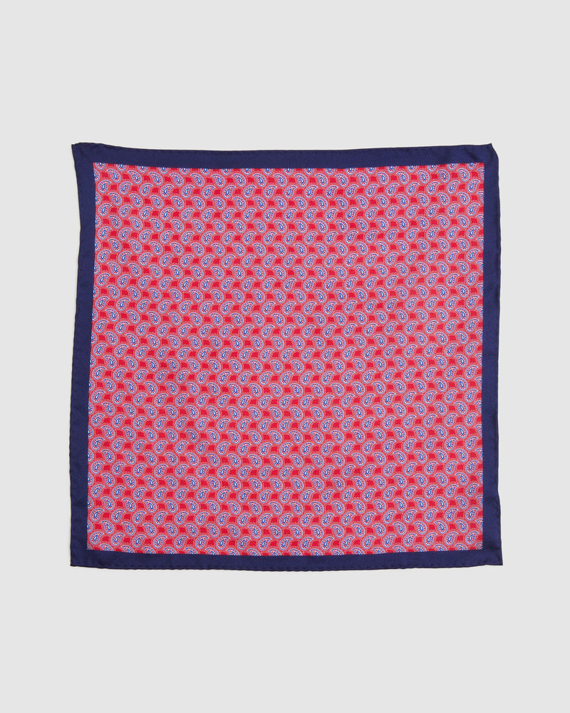 VIVID PAISLEY SILK POCKET SQUARE MENS ACCESSORIES
