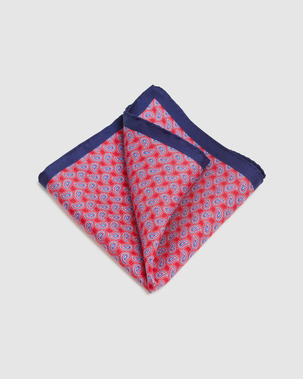 VIVID PAISLEY SILK POCKET SQUARE MENS ACCESSORIES