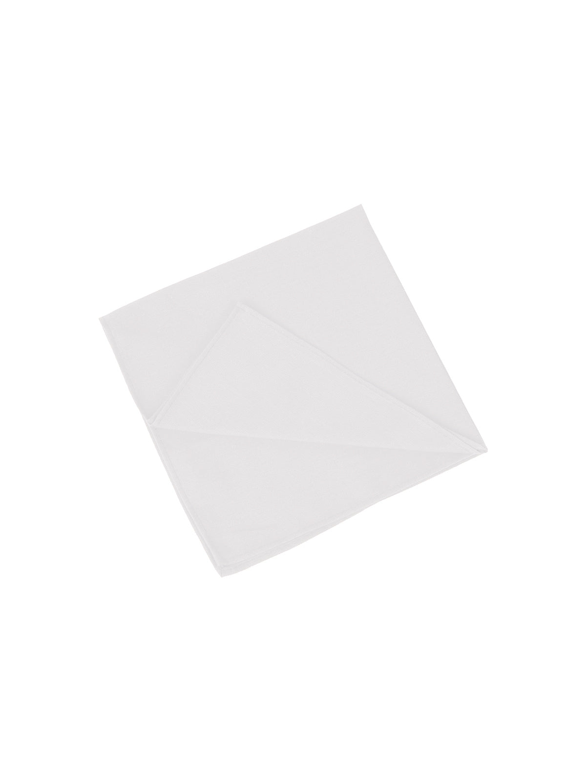 POCKET SQUARE COTTON WHT