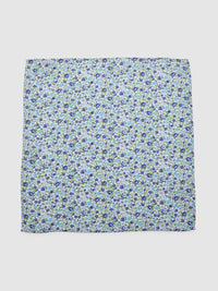 DITSY FLORAL POCKET SQUARE BLUE MULTI