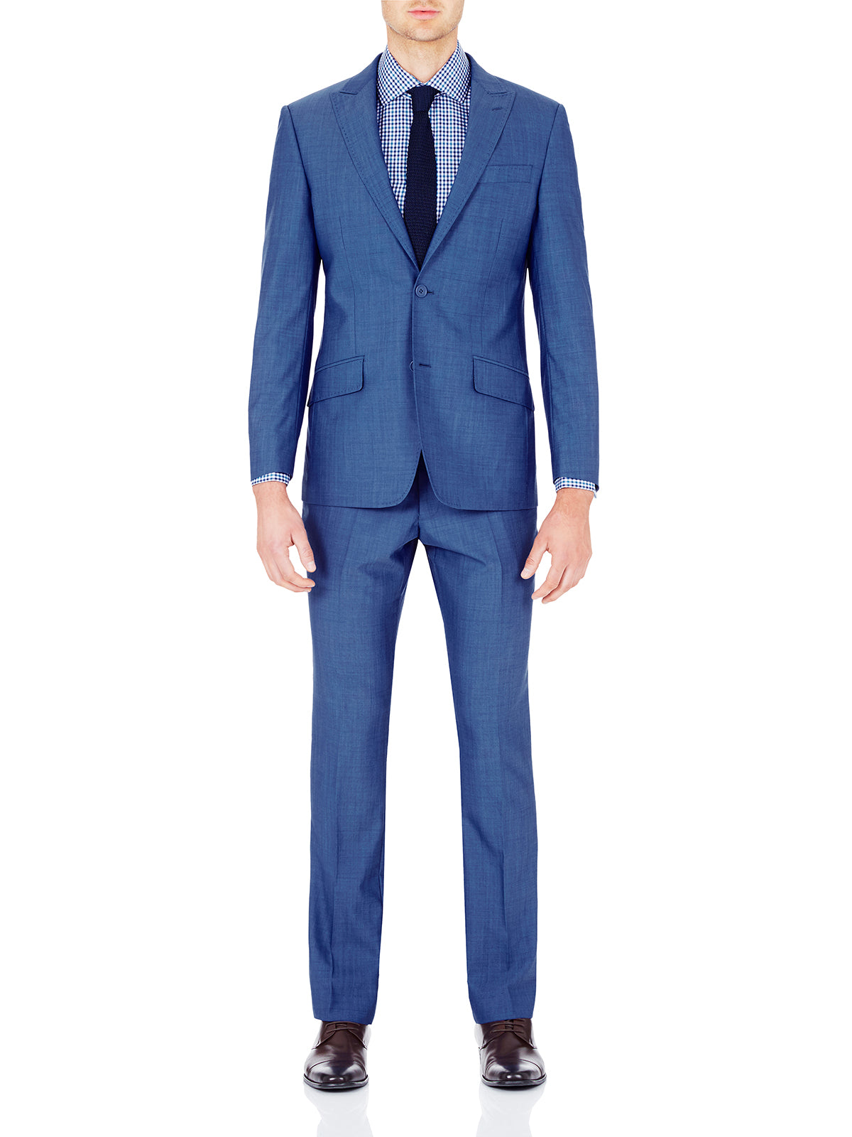 HOPKINS WOOL SUIT JACKET BLUE