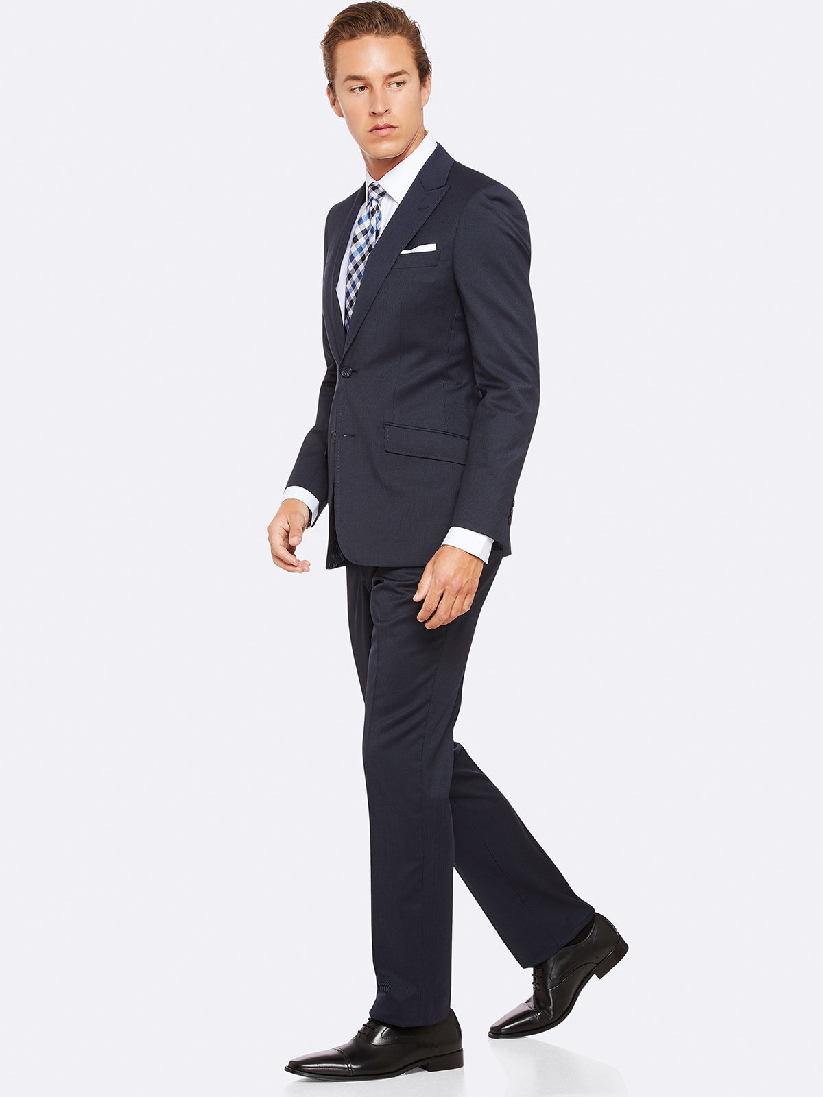 NEW HOPKINS PEAK LAPEL WOOL JACKETX NAVY