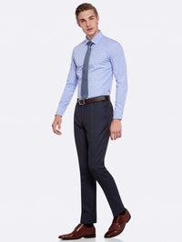 BECKTON CHECKED SHIRT BLUE/NAVY