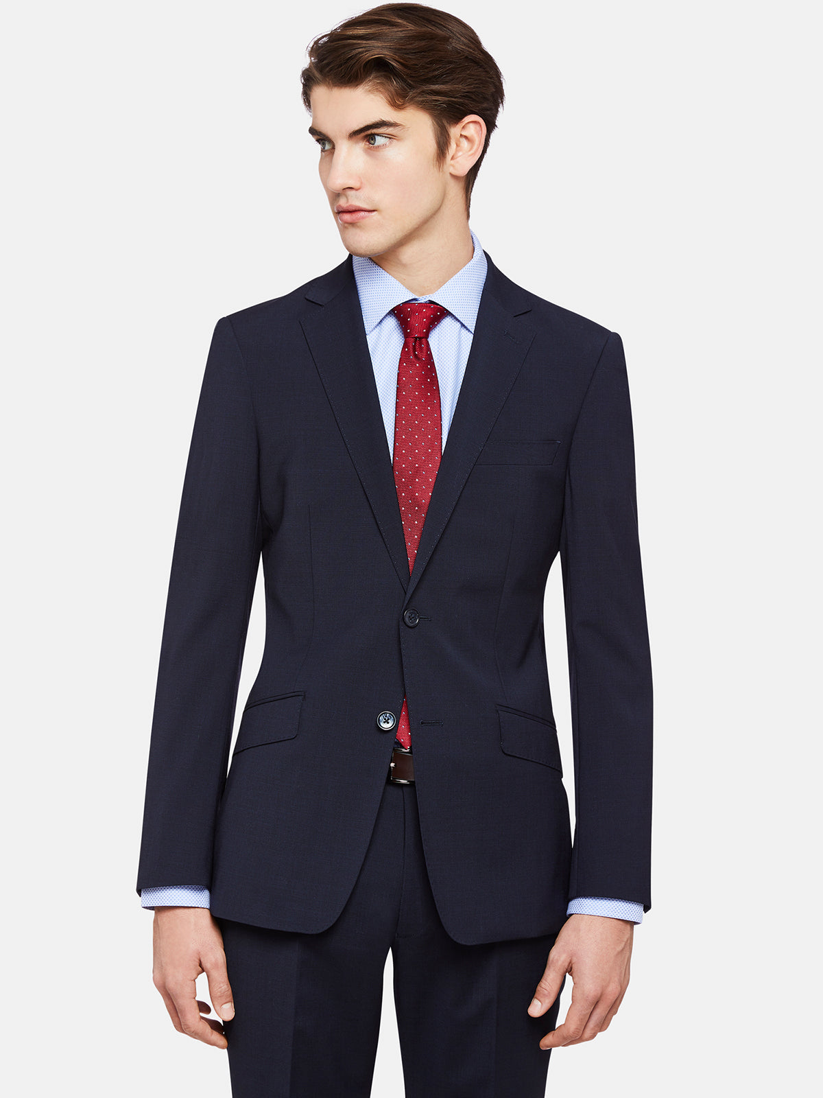 N.HOPKINS WOOL STRETCH SUIT JACKETX