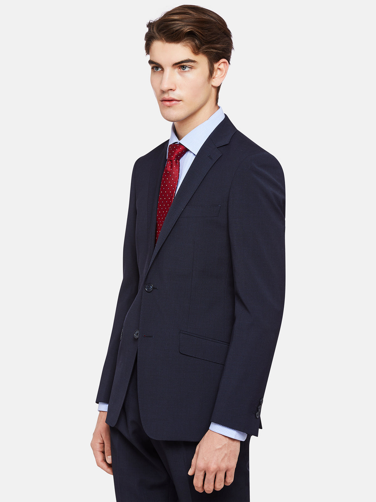 N.HOPKINS WOOL STRETCH SUIT JACKETX