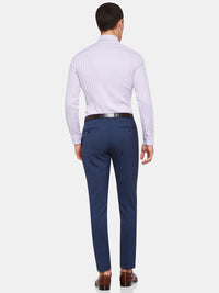 BECKTON DOBBY STRIPED SHIRT LILAC