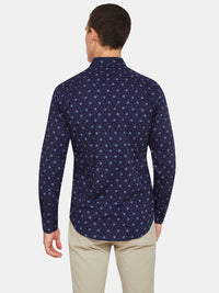 KENTON FLORAL PRINTED SHIRT NAVY