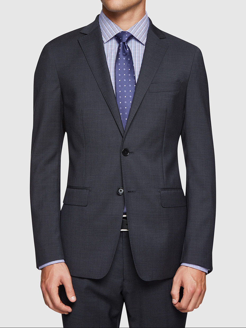 BYRON WOOL SUIT JKT CHARCOAL