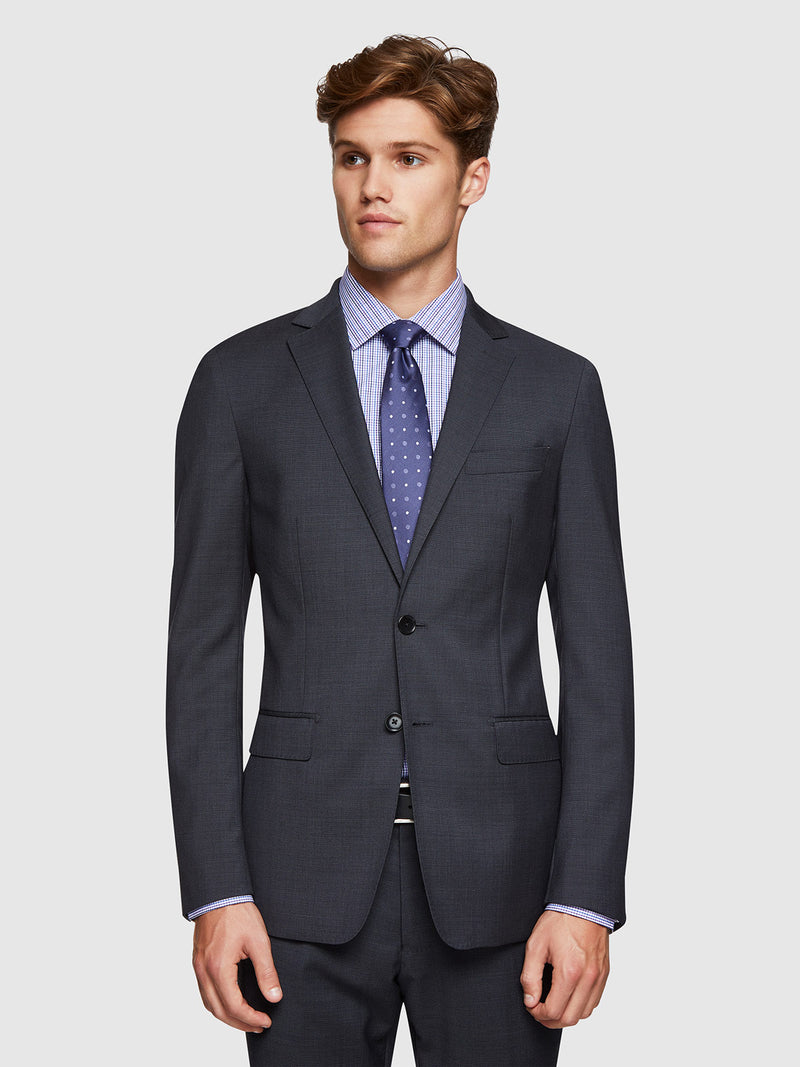 BYRON WOOL SUIT JKT CHARCOAL