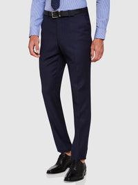 HOPKINS WOOL SUIT TROUSERS NAVY