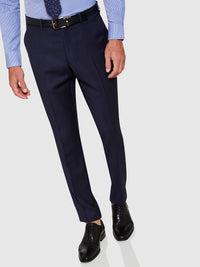 HOPKINS WOOL SUIT TROUSERS NAVY