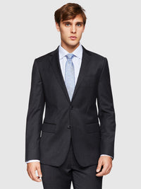 AUDEN WOOL SUIT JACKET CHARCOAL