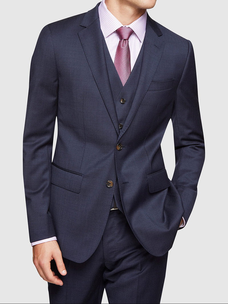 AUDEN WOOL SUIT JACKET GUNMETAL