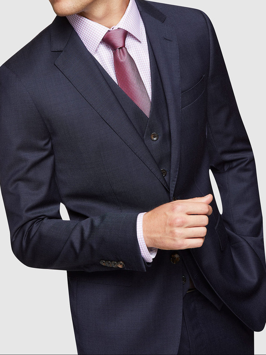 AUDEN WOOL SUIT JACKET GUNMETAL