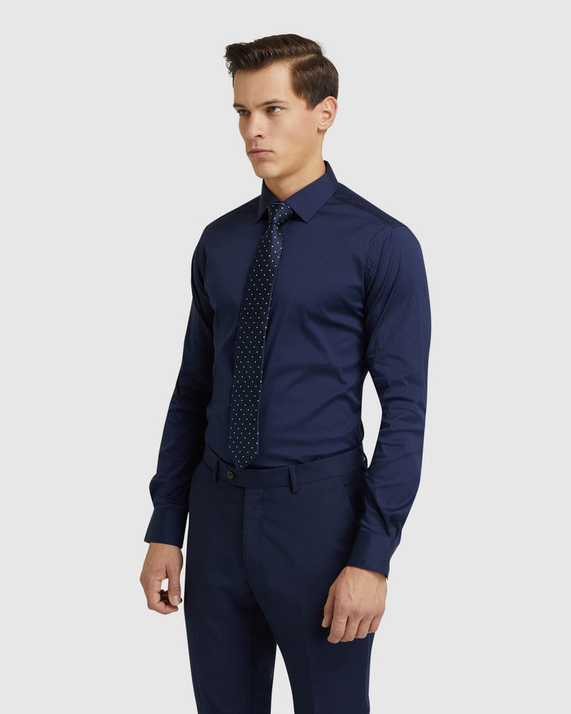 NAVY STRETCH TRAVEL SHIRT NAVY