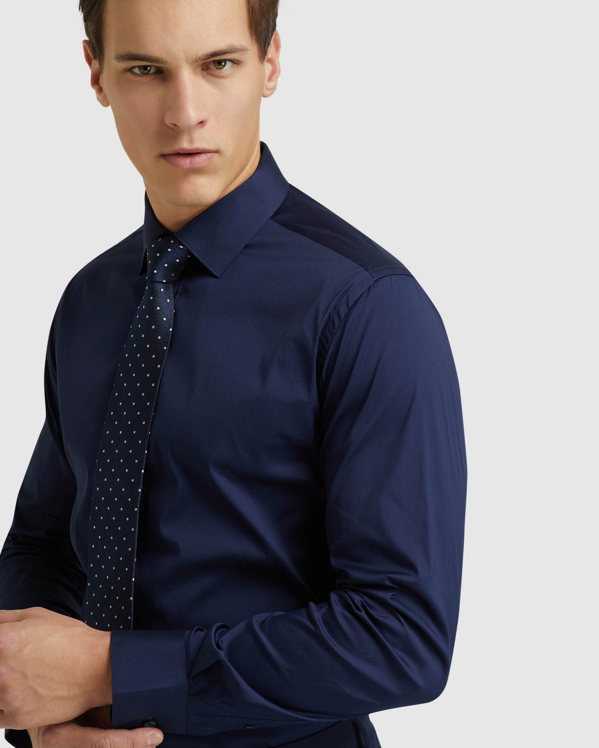NAVY STRETCH TRAVEL SHIRT NAVY